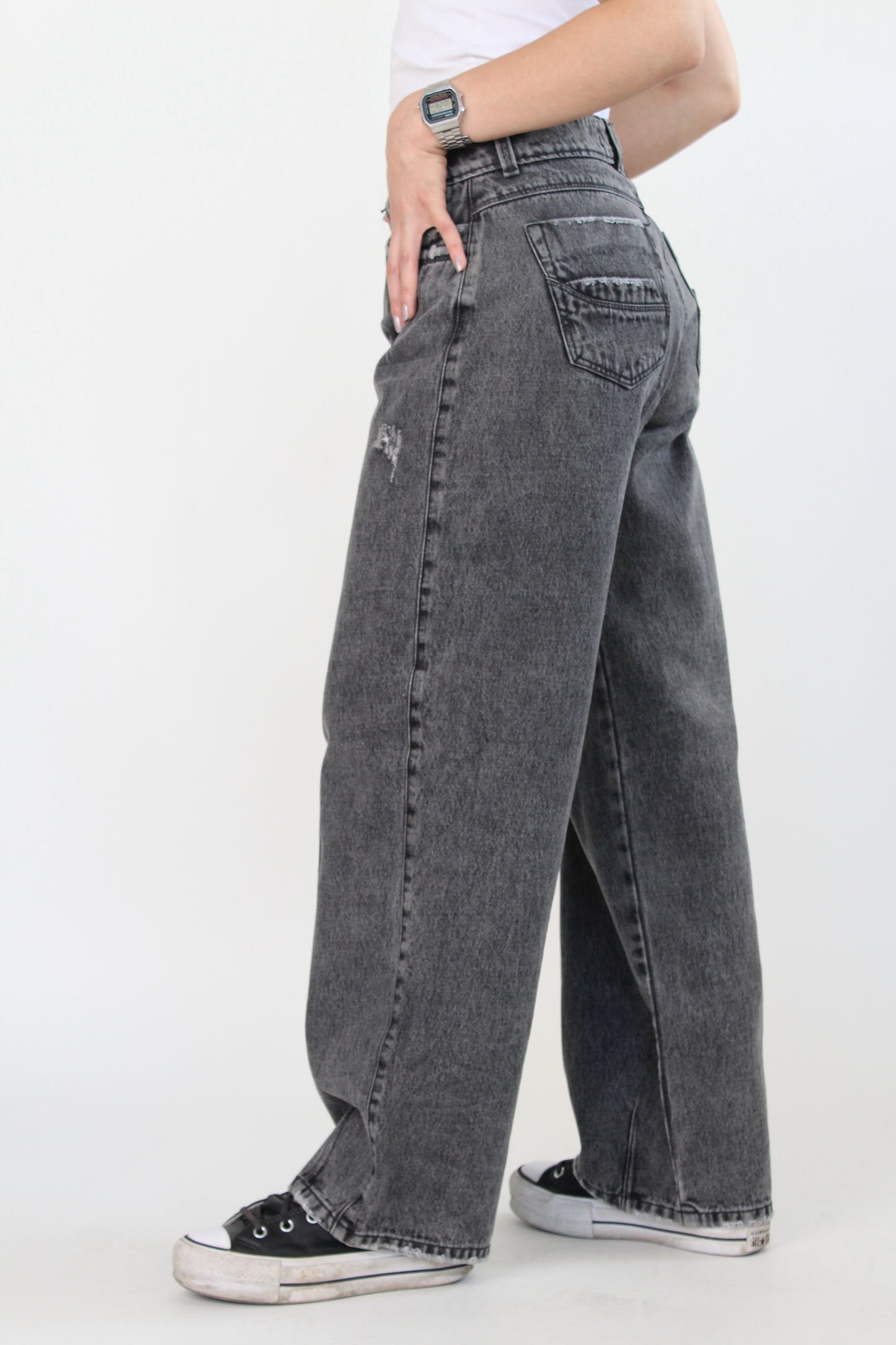 Jean Relaxed Fit Gris GE010N