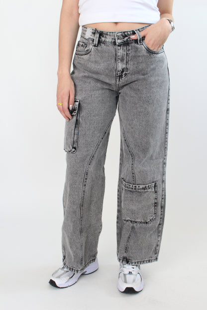 Jean Cargo Gris GE022N