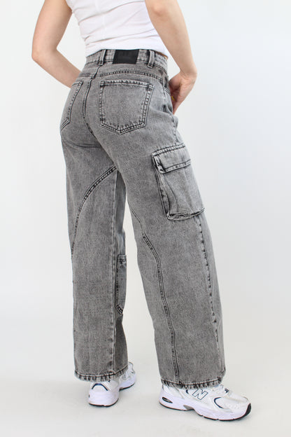 Jean Cargo Gris GE022N