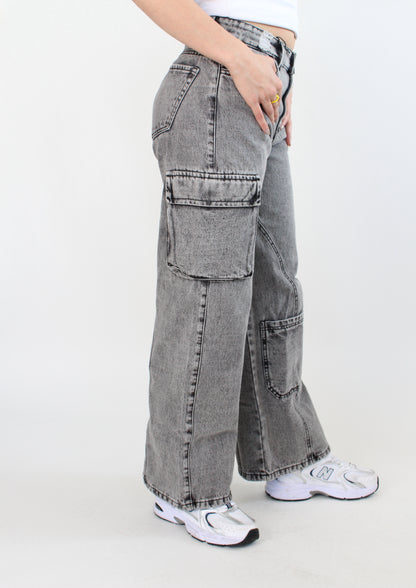 Jean Cargo Gris GE022N