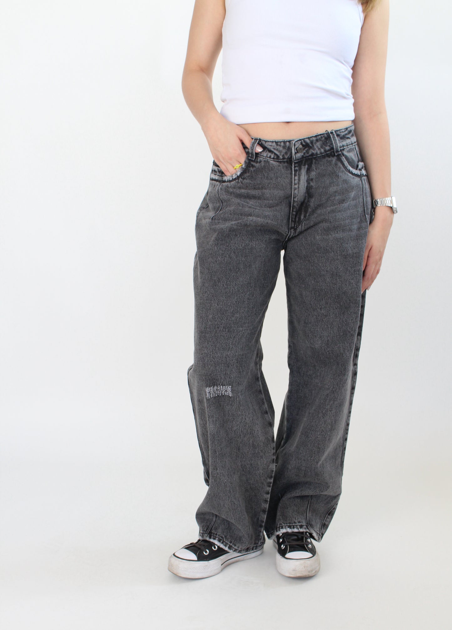Jean Relaxed Fit Gris GE010N