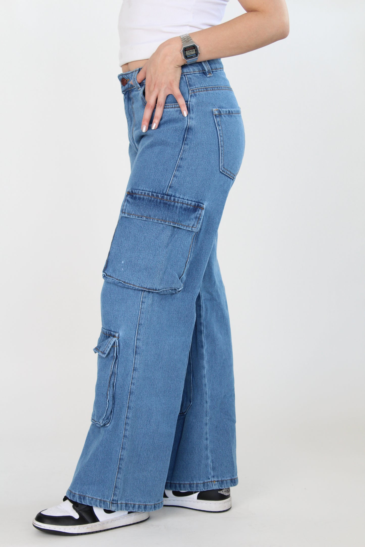 Jean Cargo Azul GE022