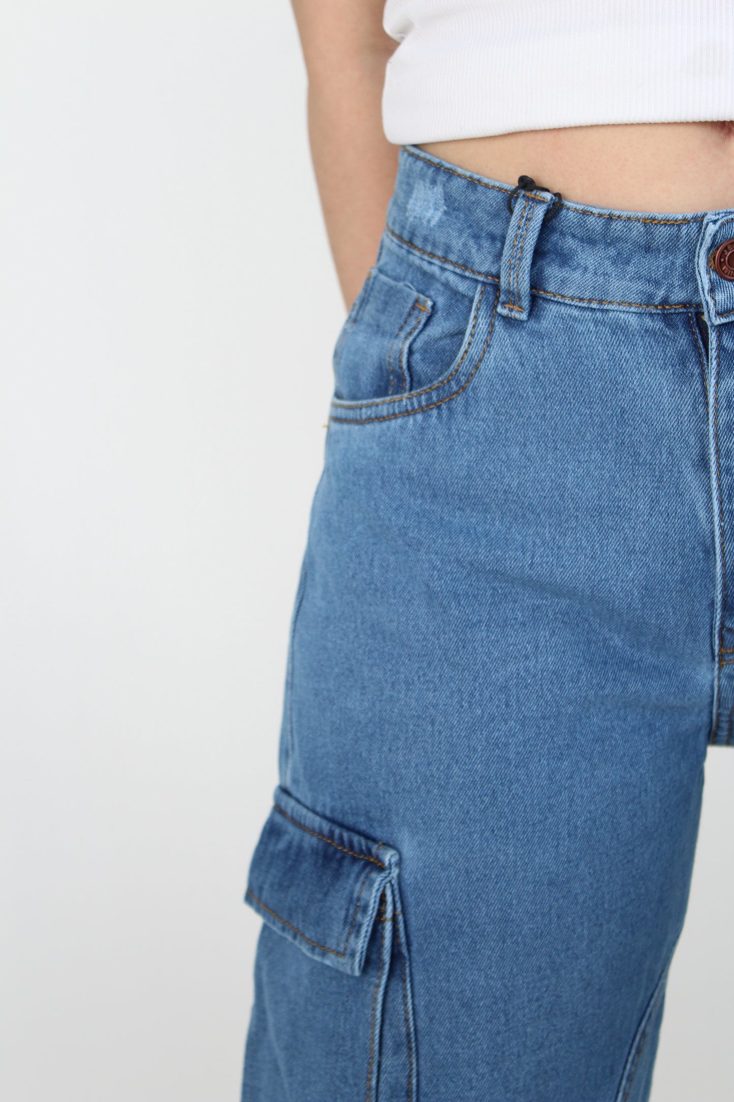 Jean Cargo Azul GE022