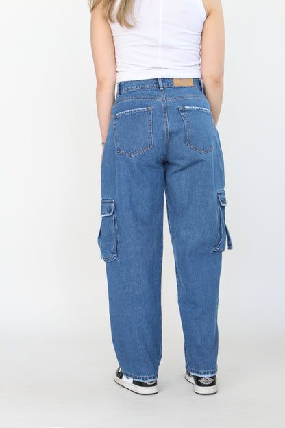 Jean Cargo Azul GE025