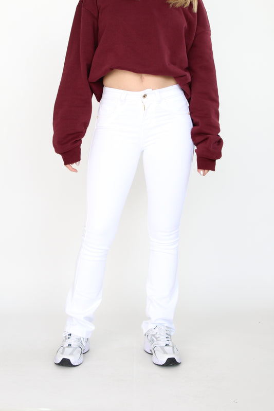 Jean Flare Stretch Blanco 3485