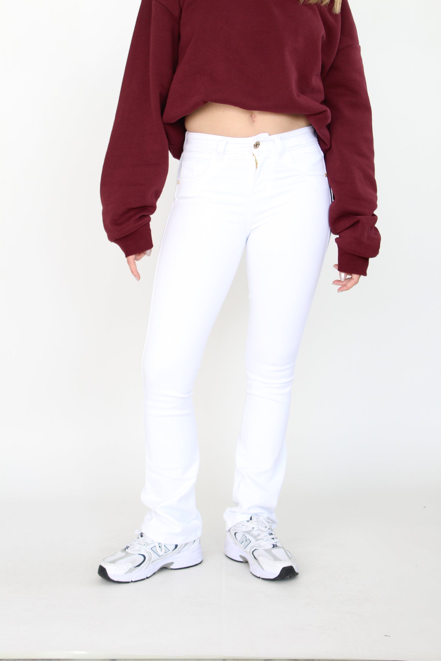 Jean Flare Stretch Blanco 3485
