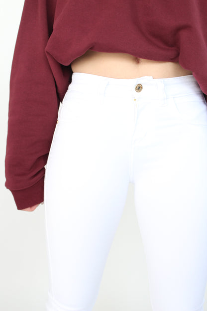 Jean Flare Stretch Blanco 3485